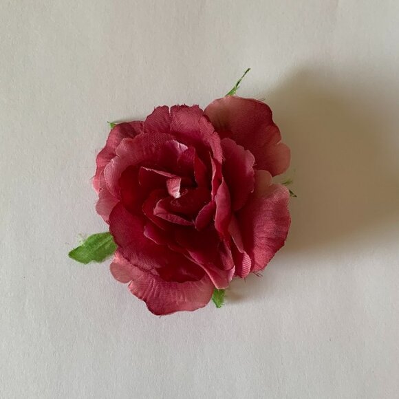 Pink Rose Barrette - Picture 1 of 3